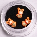 3D GUMENI UKRAS, pak.3 kom, orange bear.01, Art.8911.