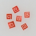 SQUARE RED OPALESCENT 20 KOM DSD05/RED Art. 8635